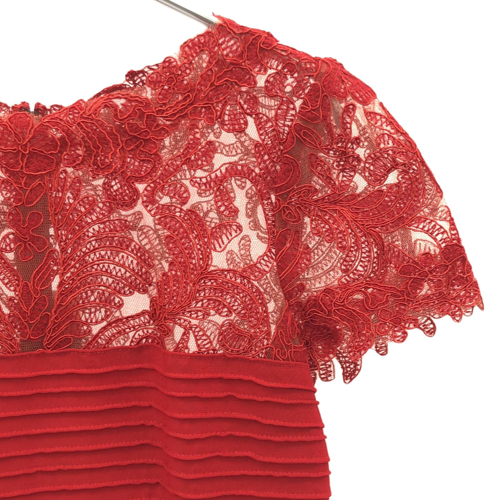 タダシショージ TADASHI SHOJI ワンピース レース ワンピース レッド