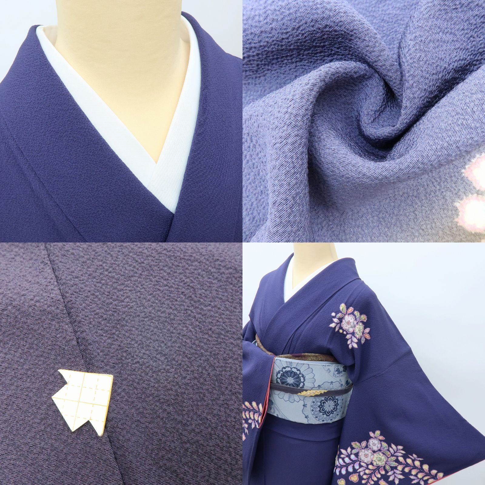 百華❀Y4003◇美品 やまと誂製 翠山工房 桐屋の辻が花 絞り 正絹 訪問