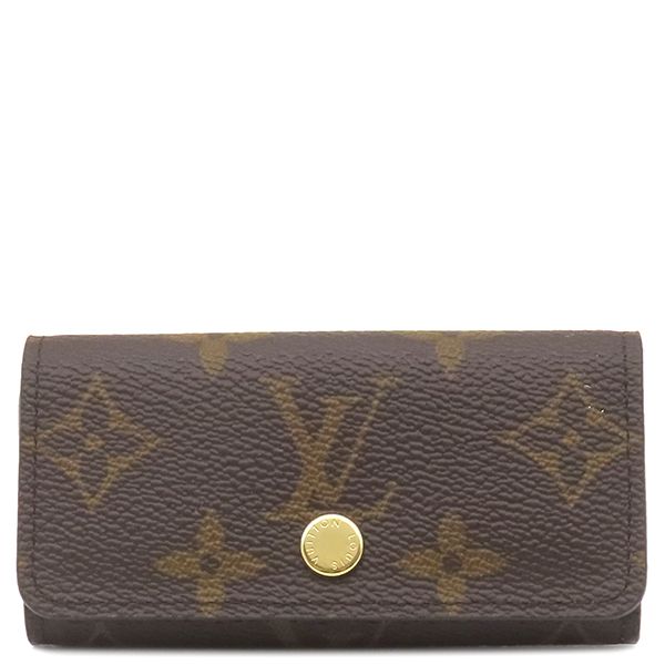 ルイヴィトン LOUIS VUITTON キーケース ミュルティクレ 4 モノグラムキャンバス モノグラム ゴールド金具 茶 鍵入れ 4連 4本 M69517 不明 箱