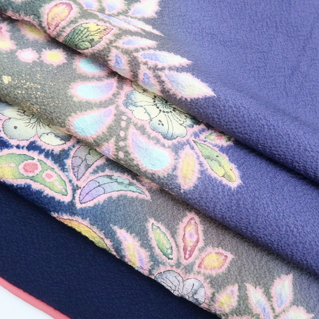 百華❀Y4003◇美品 やまと誂製 翠山工房 桐屋の辻が花 絞り 正絹 訪問