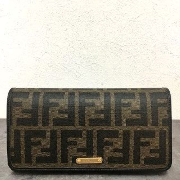 み FENDI 長財布 8 M 0298 ズッカ柄 ブラウン き 604