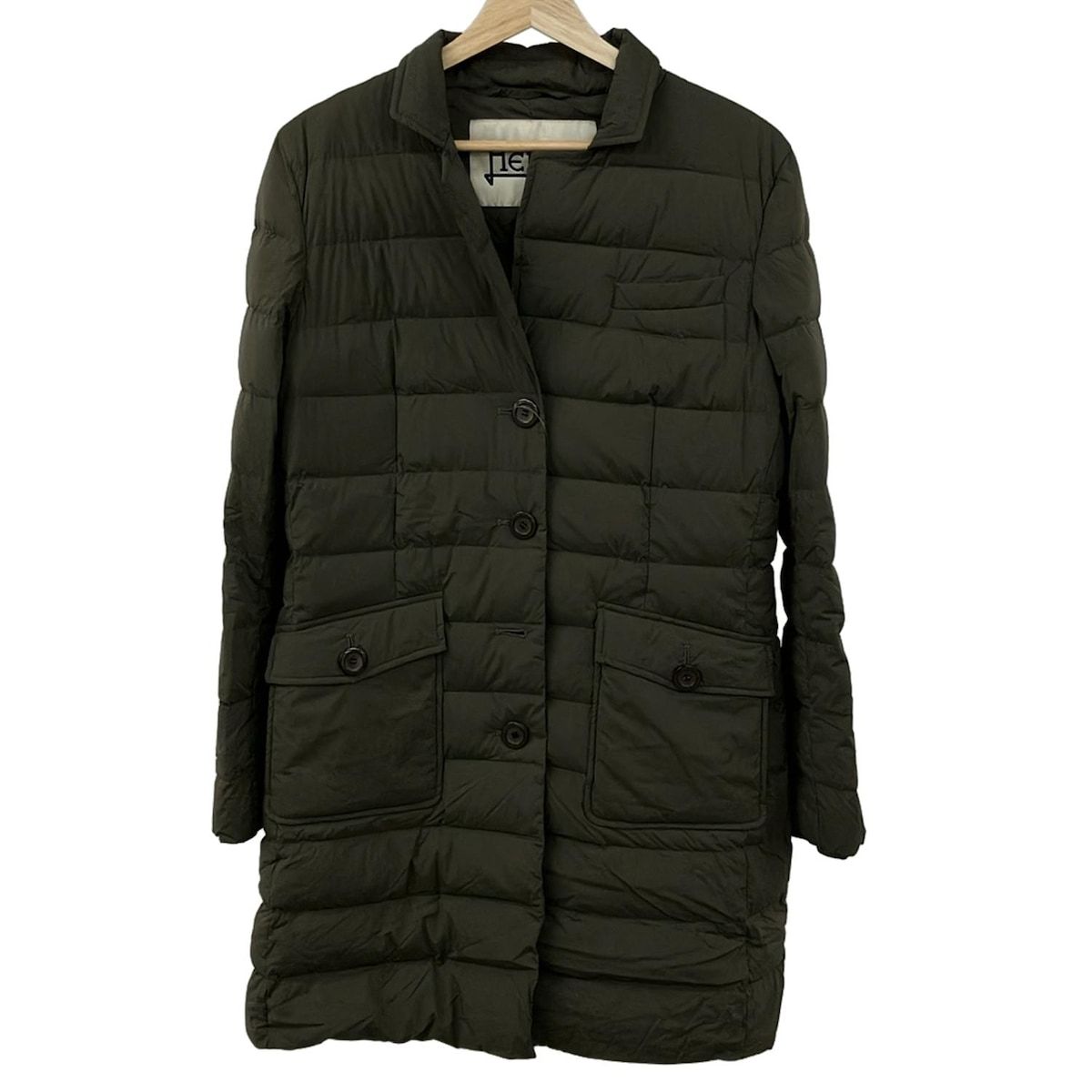 HERNO ヘルノ ダウンコート サイズ44 L レディース - カーキ 長袖 秋 冬