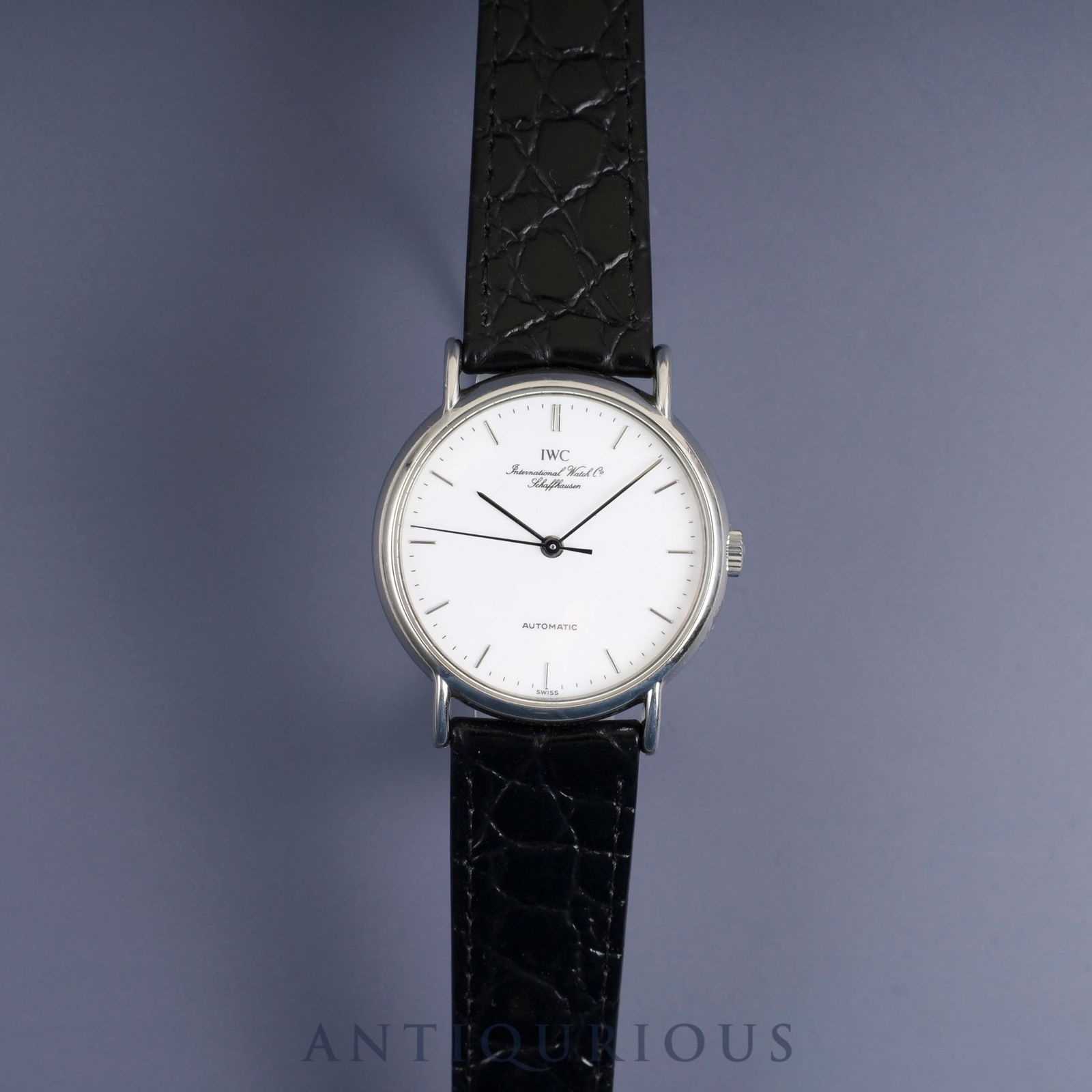 アイダブリュシー ポートフィノ IW351403 自動巻き Cal.- SS 革 純正尾錠 SS ホワイト文字盤 オーバーホール済み