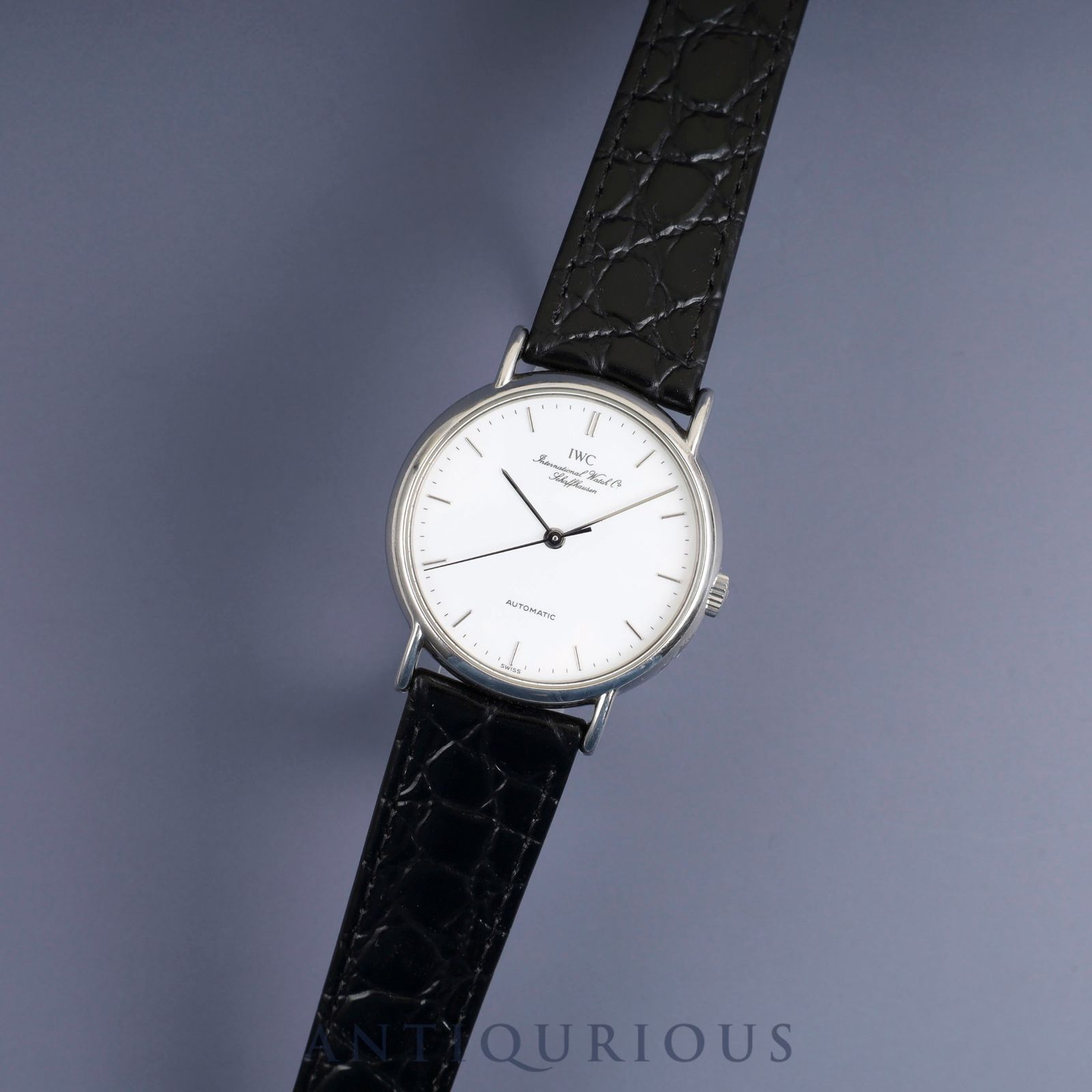 アイダブリュシー ポートフィノ IW351403 自動巻き Cal.- SS 革 純正尾錠 SS ホワイト文字盤 オーバーホール済み