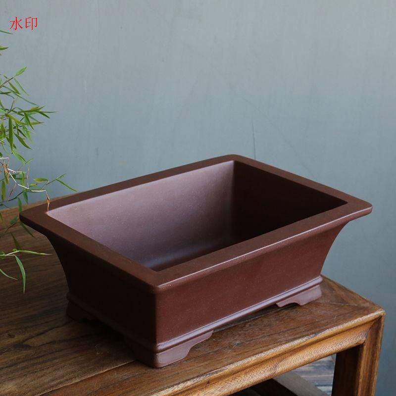 長方鉢 中国宜興 紫砂の鉢 盆栽鉢 植木鉢 小品盆栽鉢 大品盆栽鉢