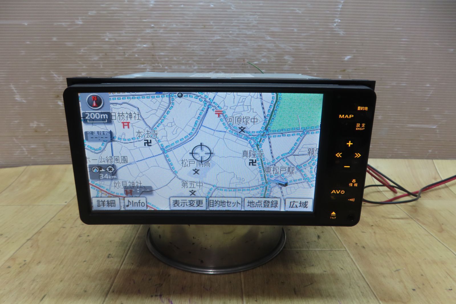 地図2020年 付 F 4767 トヨタ NHDT W 60 G HDDナビ 地デジTVワンセグ内蔵 Bluetooth内蔵 CD DVD再生OK 本体のみ