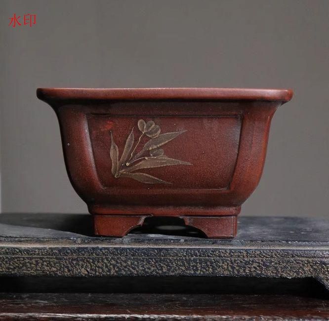 四方植木鉢 紫砂の鉢盆栽鉢 植木鉢 小品盆栽鉢 大品盆栽鉢