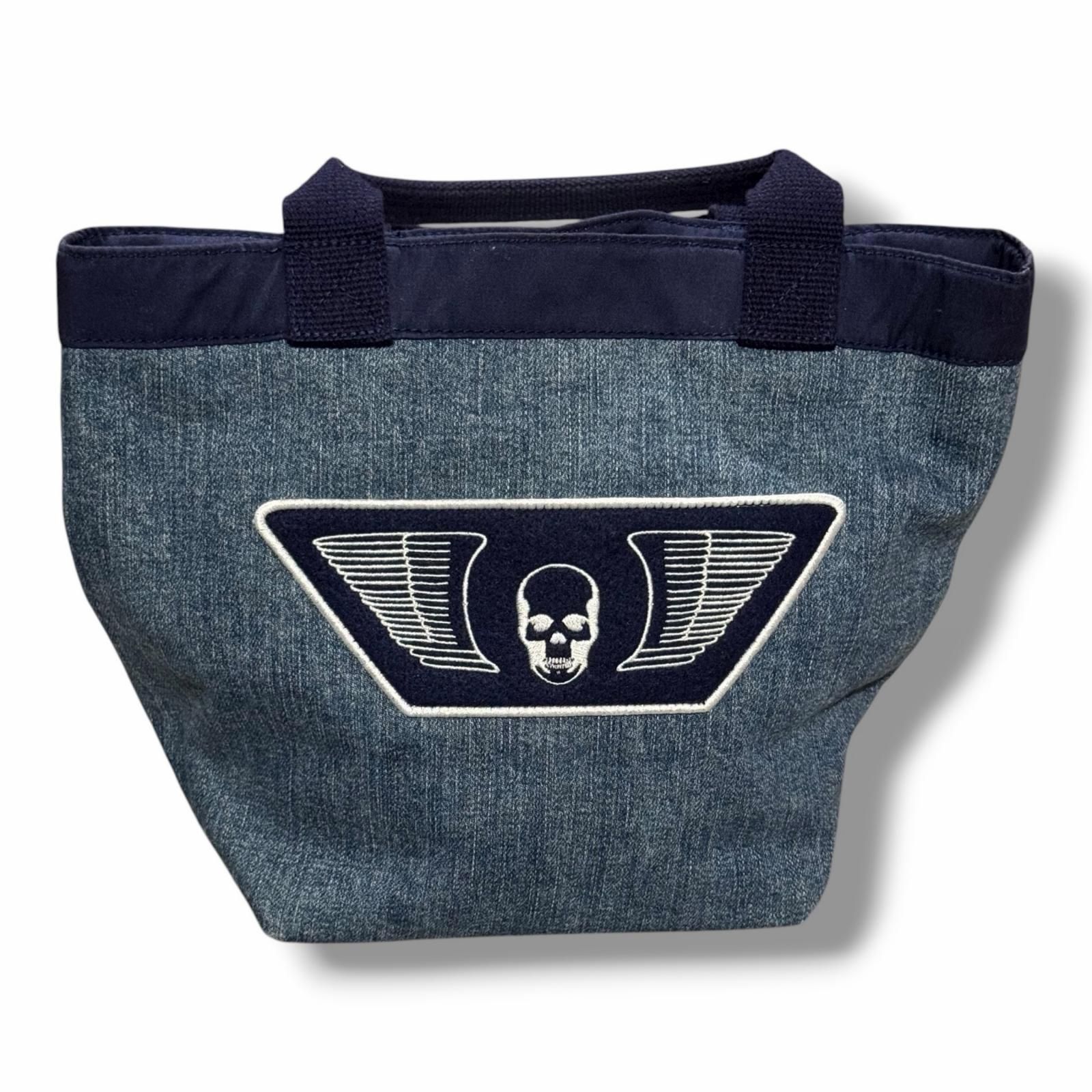 ⭐新品未使用　ルシアンペラフィネ　トートバッグ(小) Lucien Pellat-Finet Denim Tote bag デニムトートバッグ ハンドバッグ