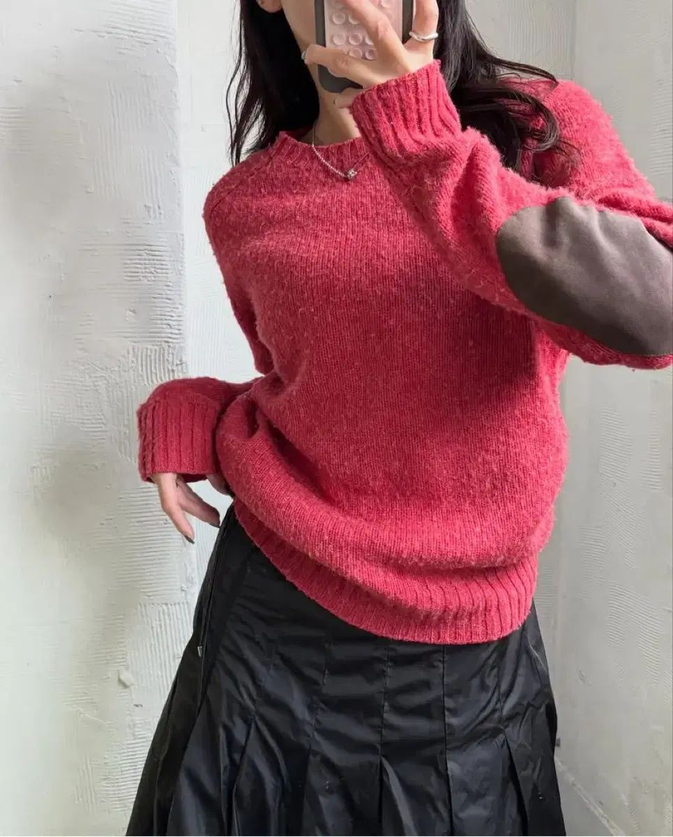  POLO ポロ ラルフローレン 新モデル シェイカーウール エルボーパッチ ハーレーオブスコットランド ラウンドネック ニット 長袖 ニット セーター