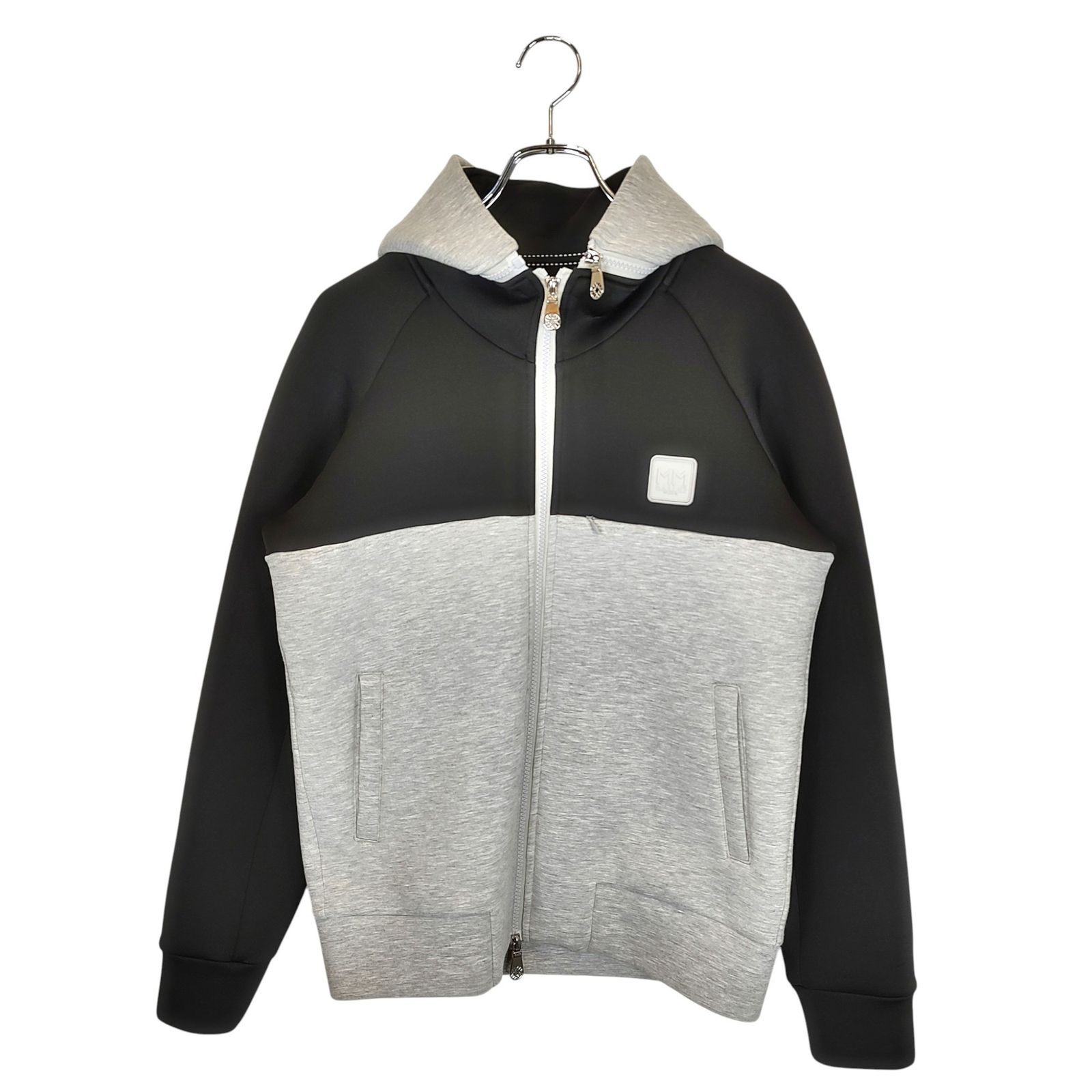 muta MARINE ムータ マリン 2WAY ジップアップ ボンディング パーカー YMMX-190308 S グレー×ブラック メンズ