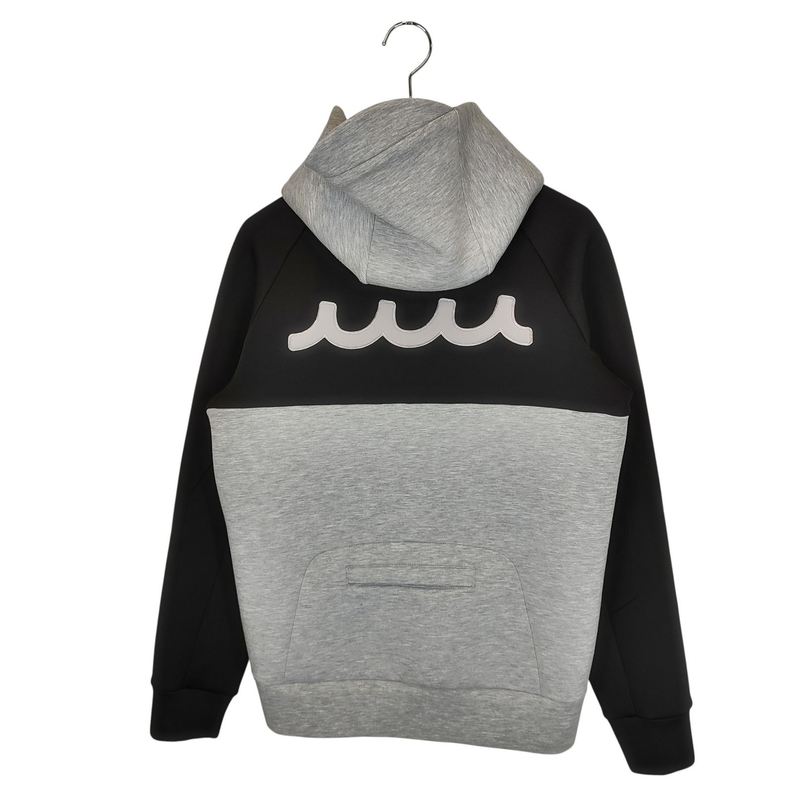 muta MARINE ムータ マリン 2 WAY ジップアップ ボンディング パーカー YMMX-190308 S グレー×ブラック メンズ