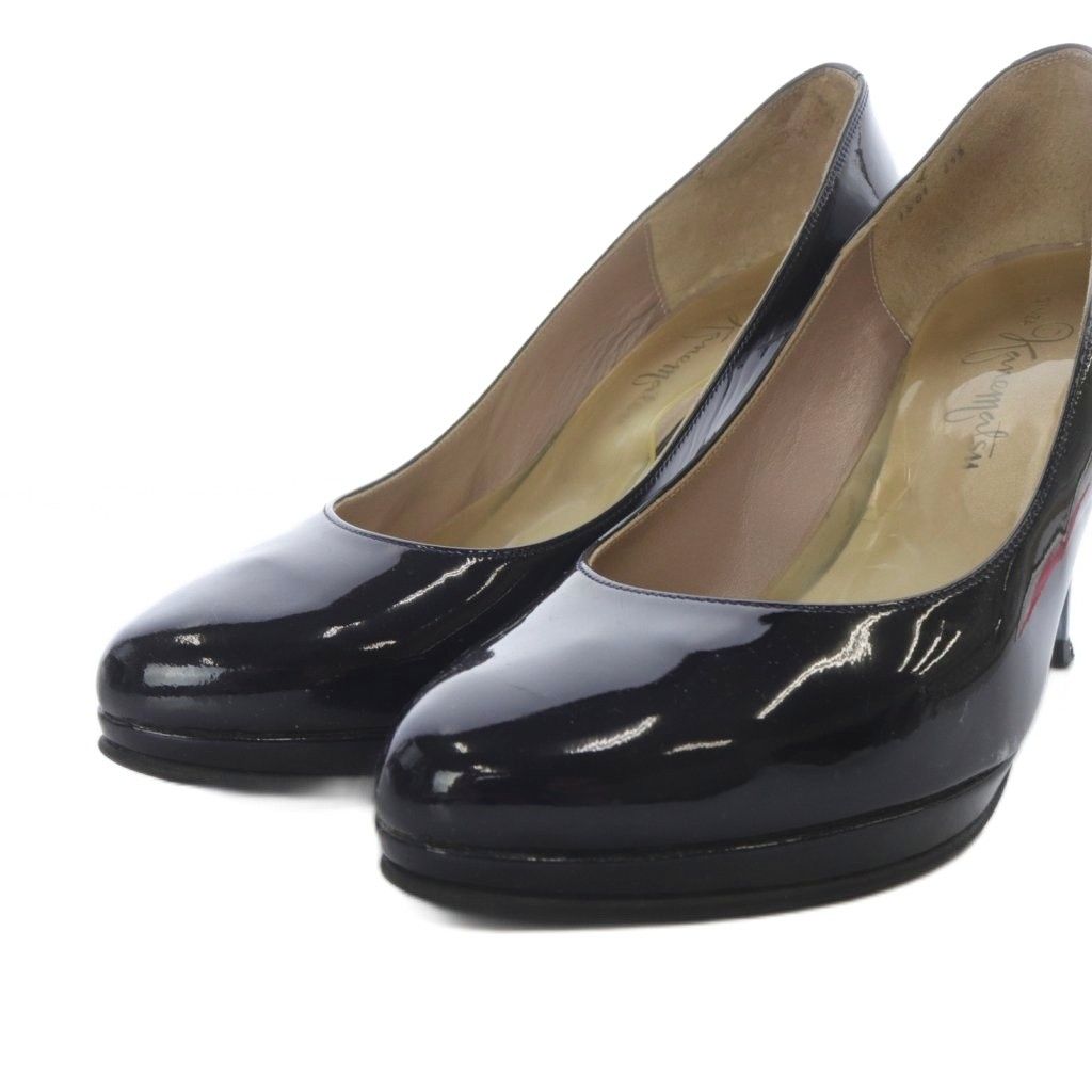 銀座かねまつ GINZA Kanematsu パンプス ハイヒール エナメルレザー