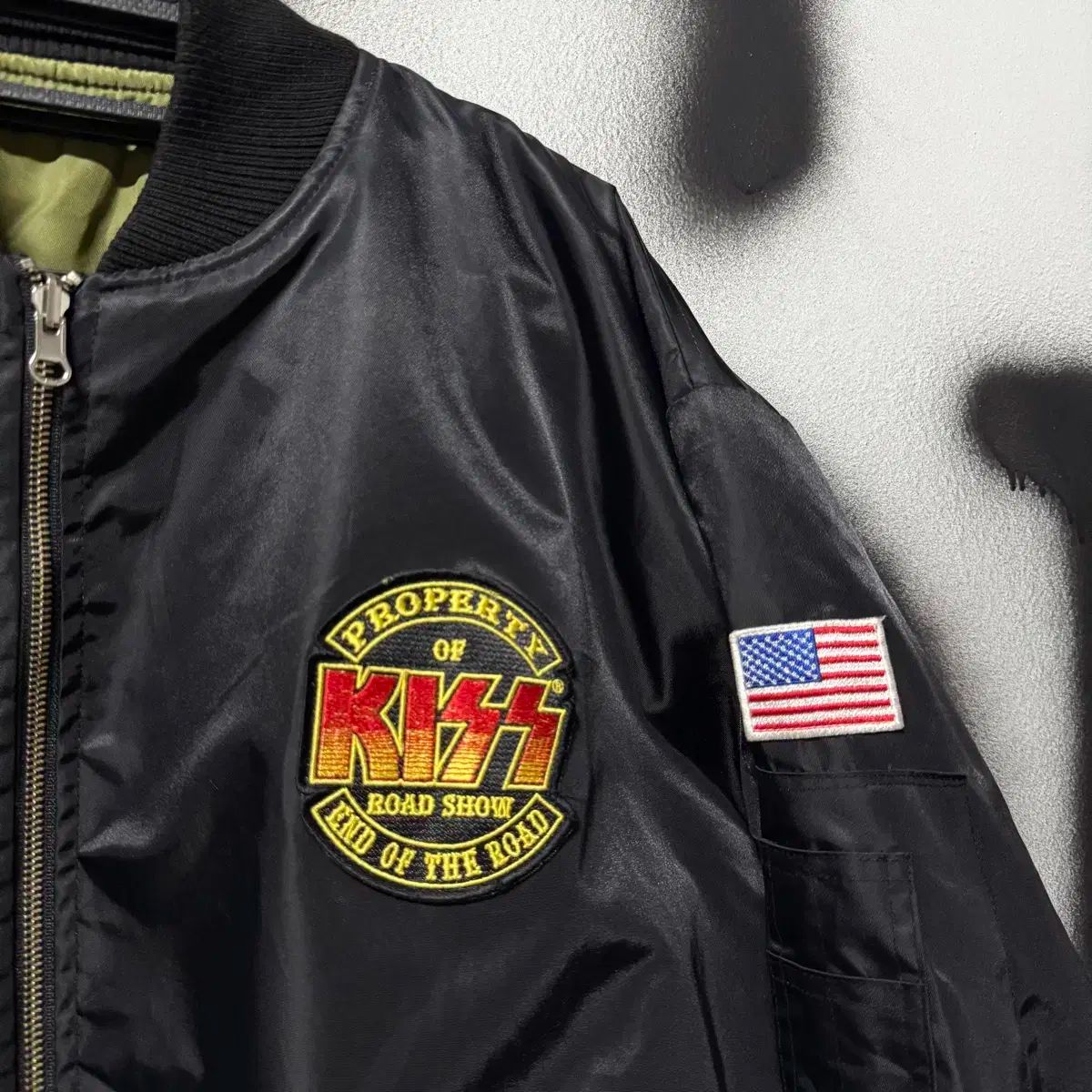 Kiss 2016 日本 ツアー リバーシブル マルチ プリンティング ma-1