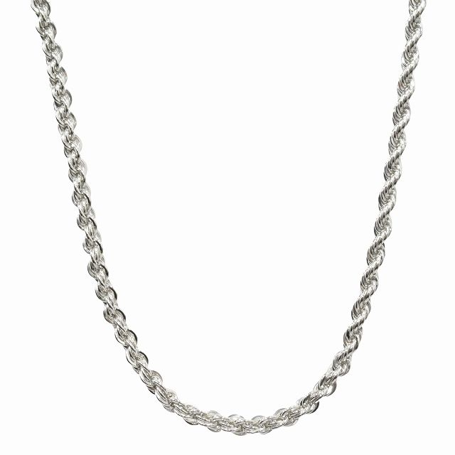 仕上げ済 新同 ティファニー TIFFANY - CO. ツイスト ロープ ラージ ロング チェーン ネックレス ジュエリー SV925 ヴィンテージ ビンテージ アーカイブ サイズ60cm シルバー 11