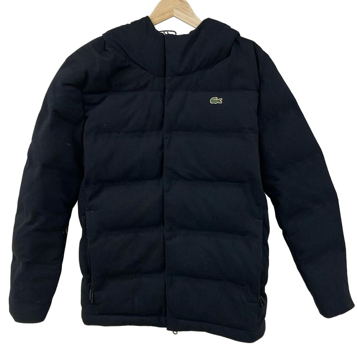 Lacoste ラコステ ダウンジャケット サイズ46 XL レディース 黒 長袖 冬