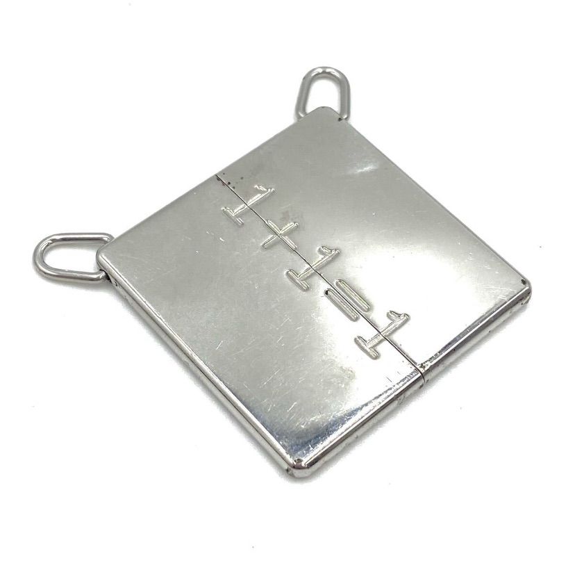 HERMES エルメス シンボル ペア ネックレス プレート シルバー トップ