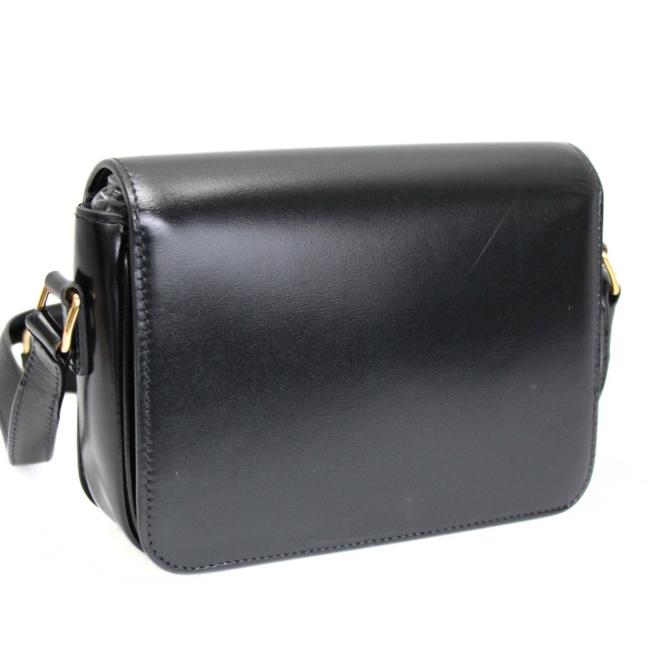 美品 セリーヌ CELINE ティーン トリオンフ ショルダーバッグ レザー