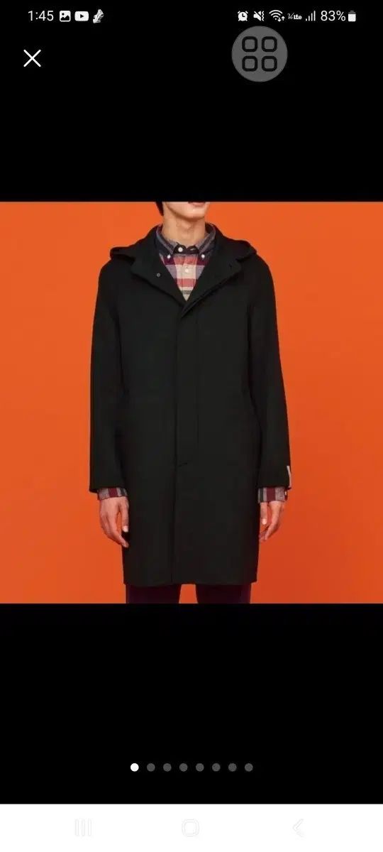 ビーンポール グリーン カシミア ブレンド ハンドメイド フーデッド コート