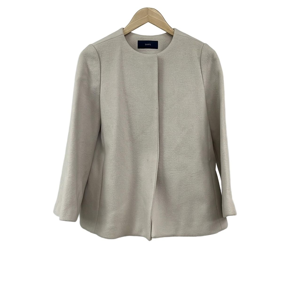 SHIPS シップス コート サイズ38 M レディース アイボリー 冬物