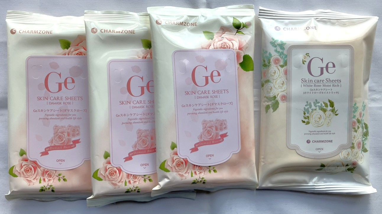 新品・未開封品 チャームゾーン Geスキンケアシート ダマスクローズ