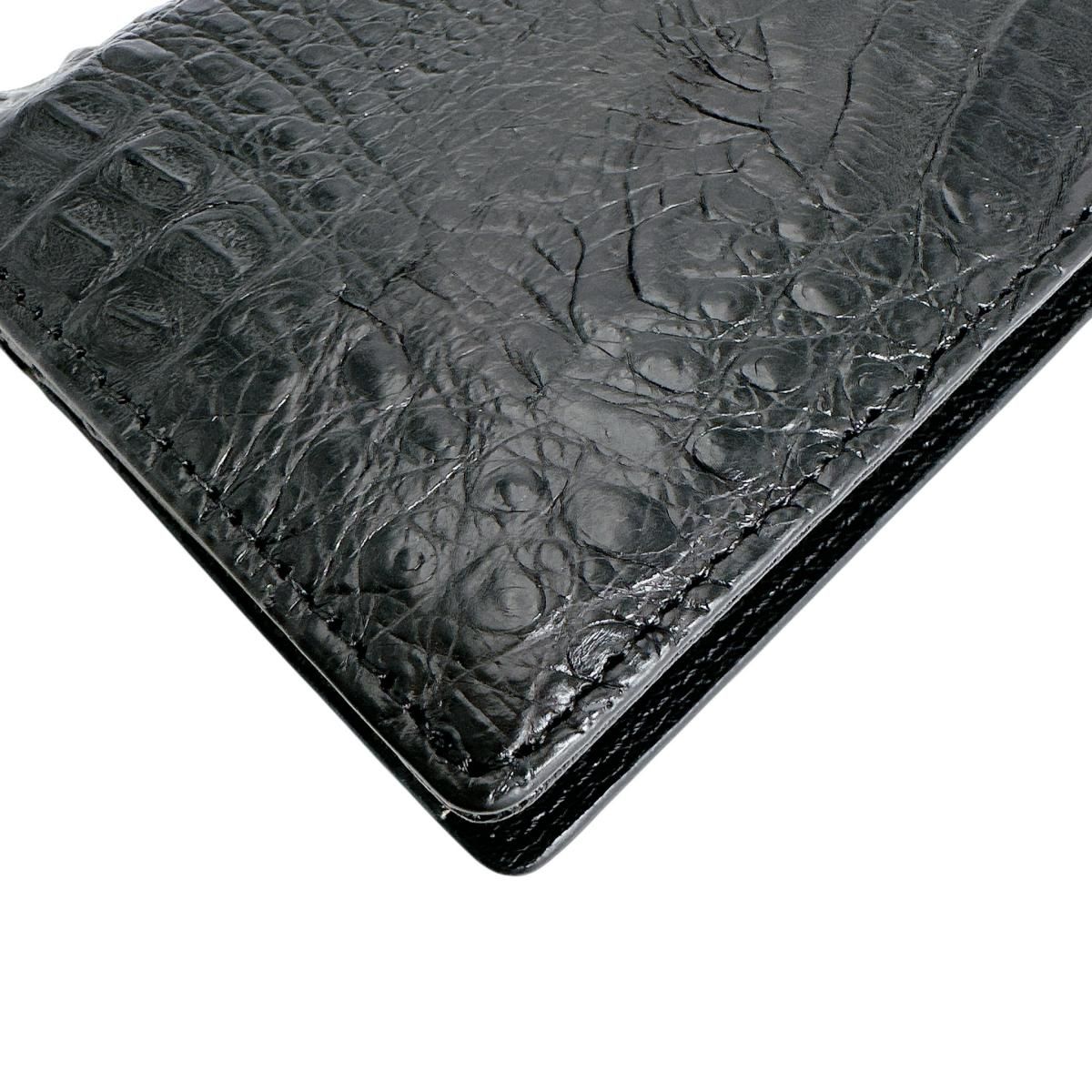 0520CA 2つ折りカード入付長財布 カイマンベリー 長財布 ブラック