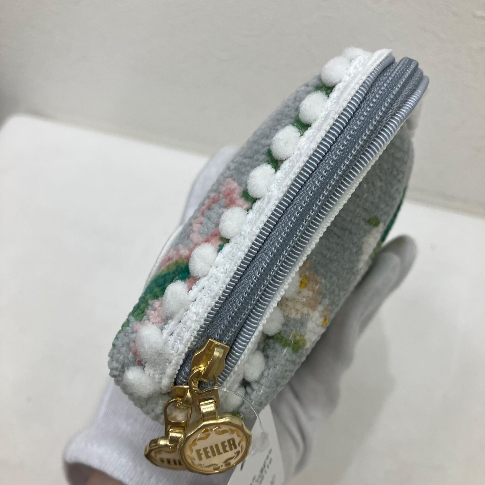 6205 美品 FEILER フェイラー ピュールミュゲ 便利ポーチ タグ付き