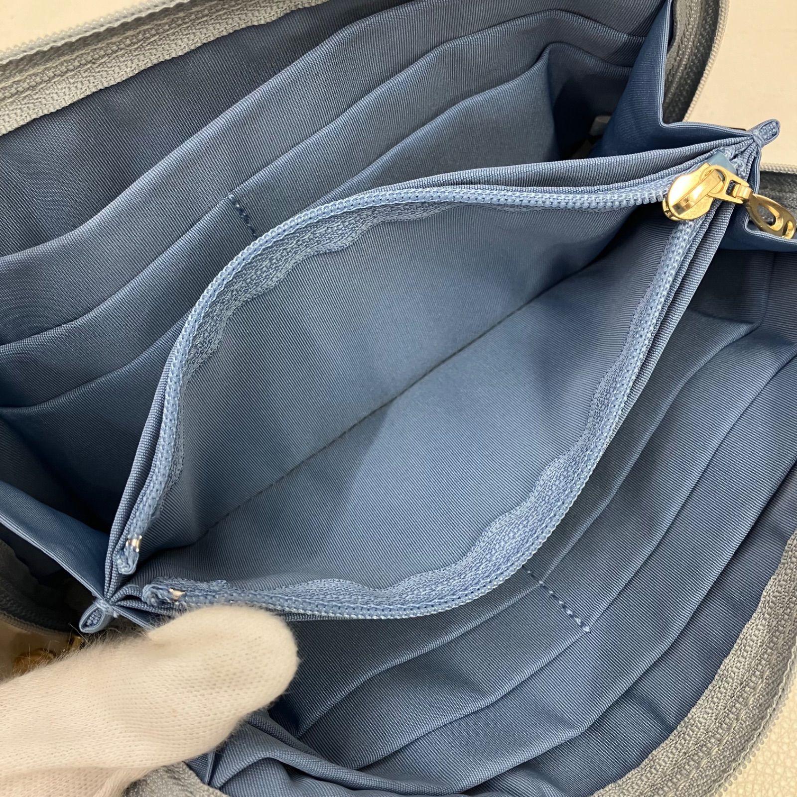 6205 美品 FEILER フェイラー ピュールミュゲ 便利ポーチ タグ付き