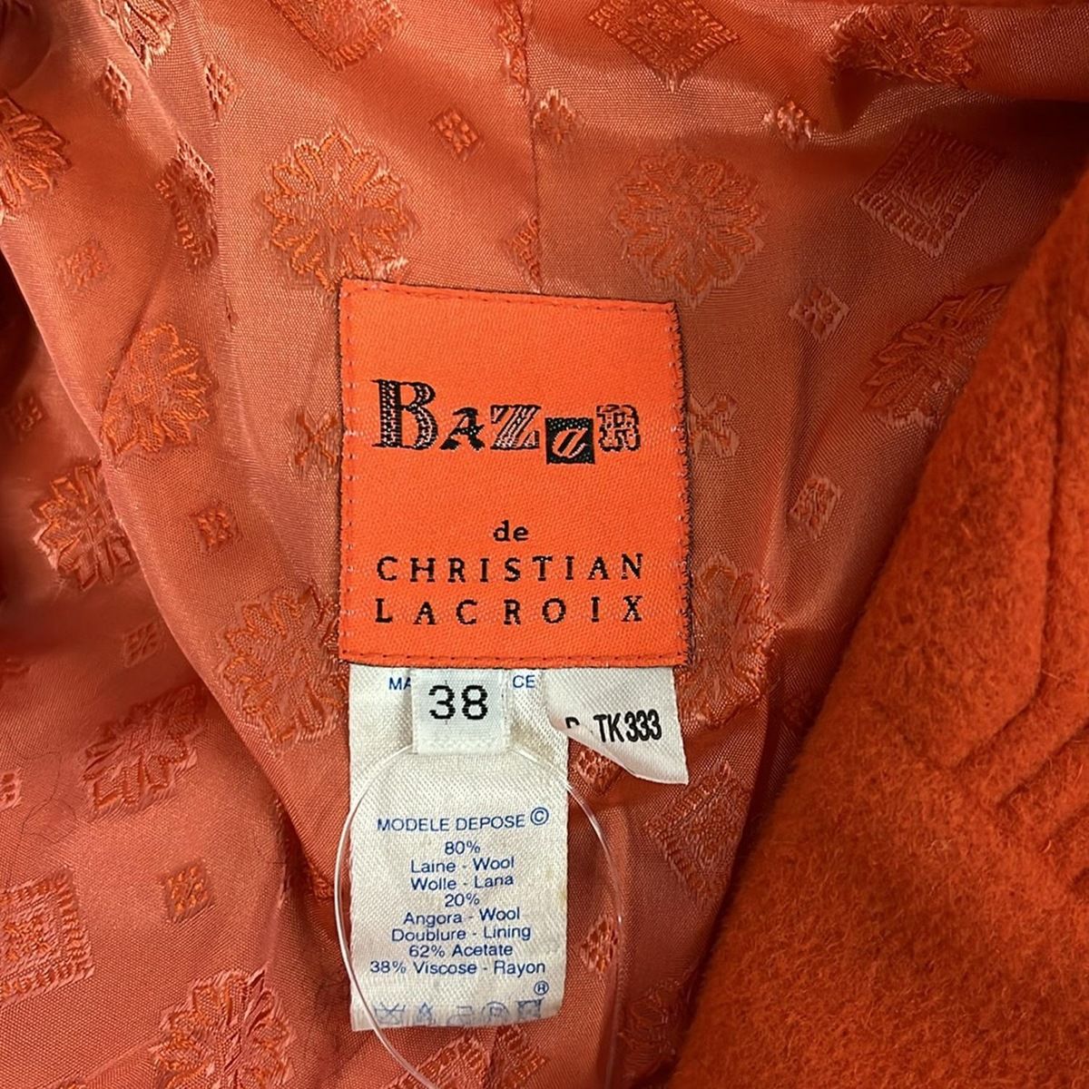 Christian Lacroix クリスチャンラクロア ウールコート A82 Christian Lacroix クリスチャンラクロア ウールコート A82 Christian