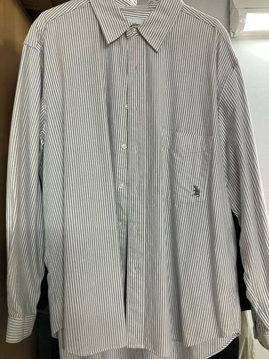 L エスピオナージ ストライプ シャツ