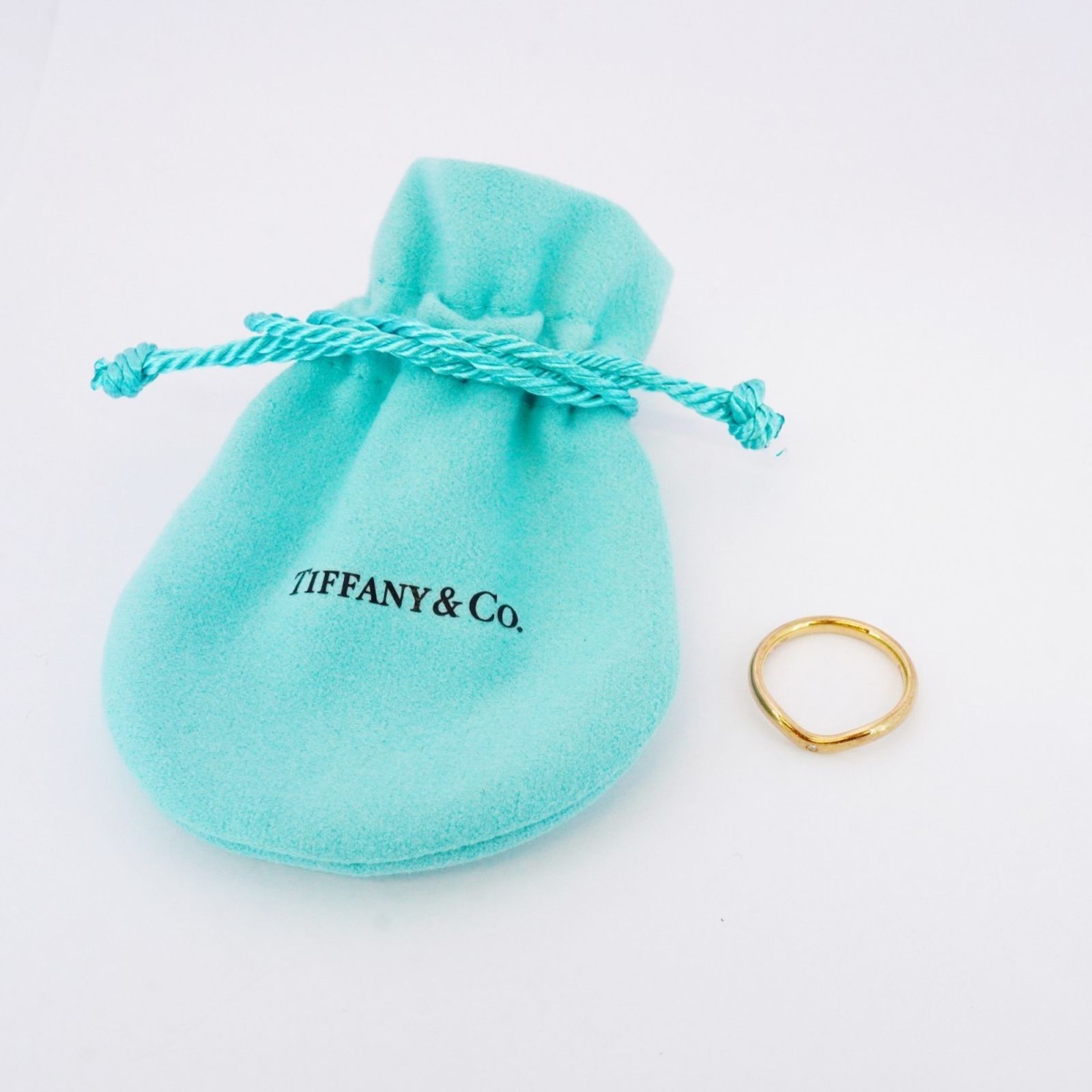 ティファニー カーブド ダイヤ リング 1PD 10号～10.5号【23169】 ティファニー カーブド ダイヤ リング 1PD 10号～10.5号【23169