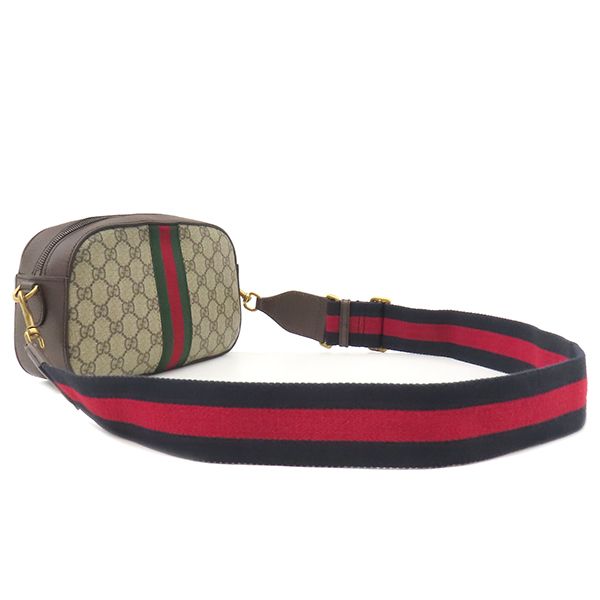 グッチ GUCCI ショルダーバッグ オフィディア スモール クロスボディバッグ GGスプリームキャンバス レザー ベージュ×エボニー ゴールド金具 茶 緑 赤 シェリーライン ‎752591 保存袋