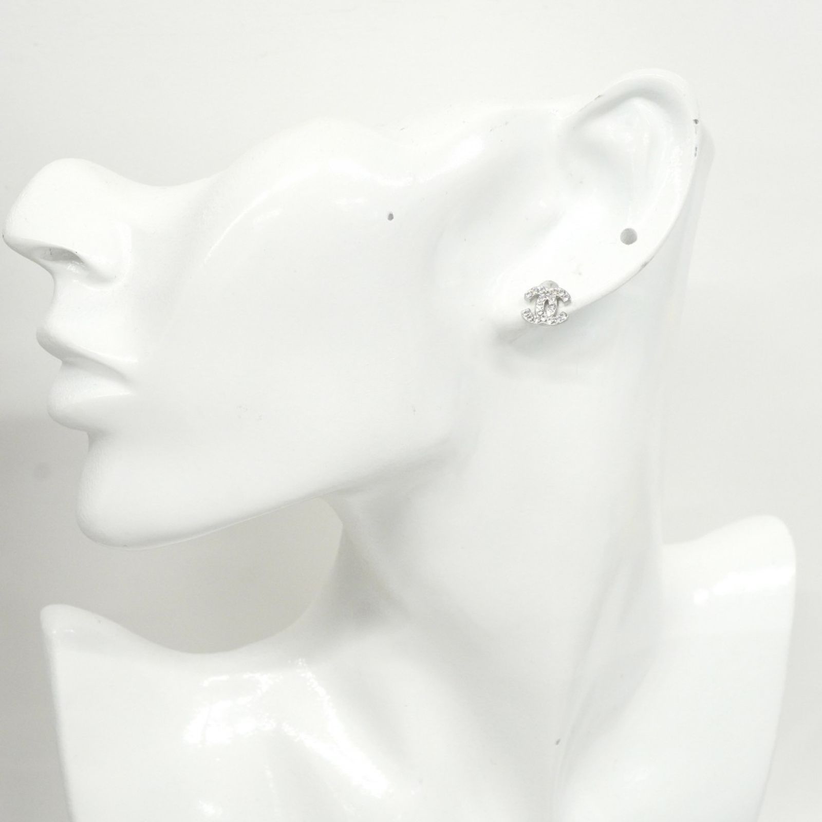 シャネル(Chanel) シャネル ピアス ココマーク メタル ラインストーン