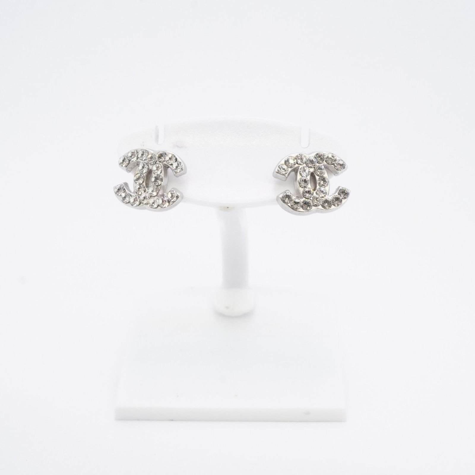 シャネル(Chanel) シャネル ピアス ココマーク メタル ラインストーン