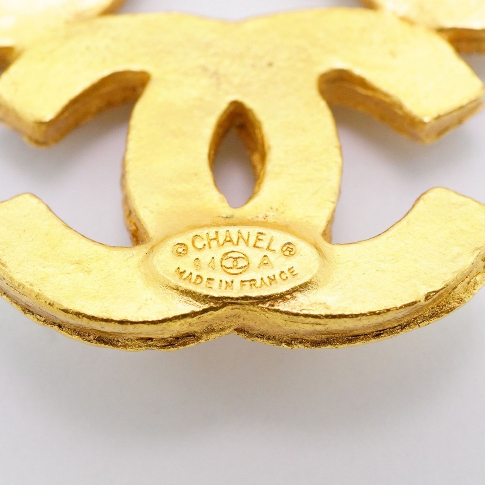  シャネル Chanel ブローチ トリプルココ GPメッキ ゴールドレディース ブローチ コサージュ アクセサリー