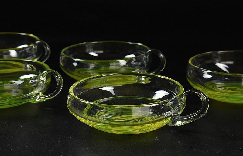 蔵A 4923 b 硝子 ガラスカップ スープカップ 五客