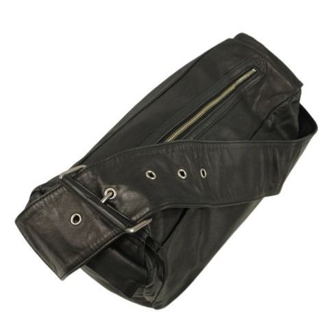 ワイズ Y s レザー ワンショルダー バッグ 馬革 ブラック 黒 かばん 肩掛け鞄