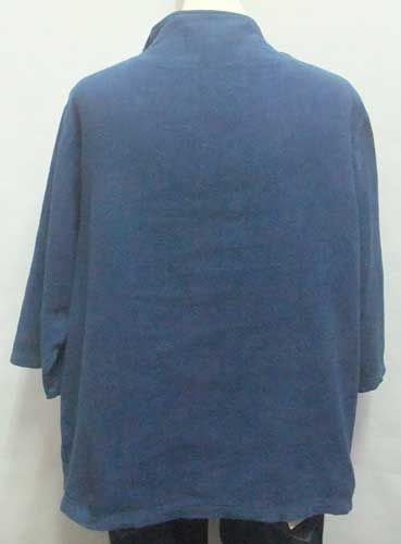 シャツ プルオーバー 藍染め 巻き上げ絞り 本藍 HUKU-13 女性用