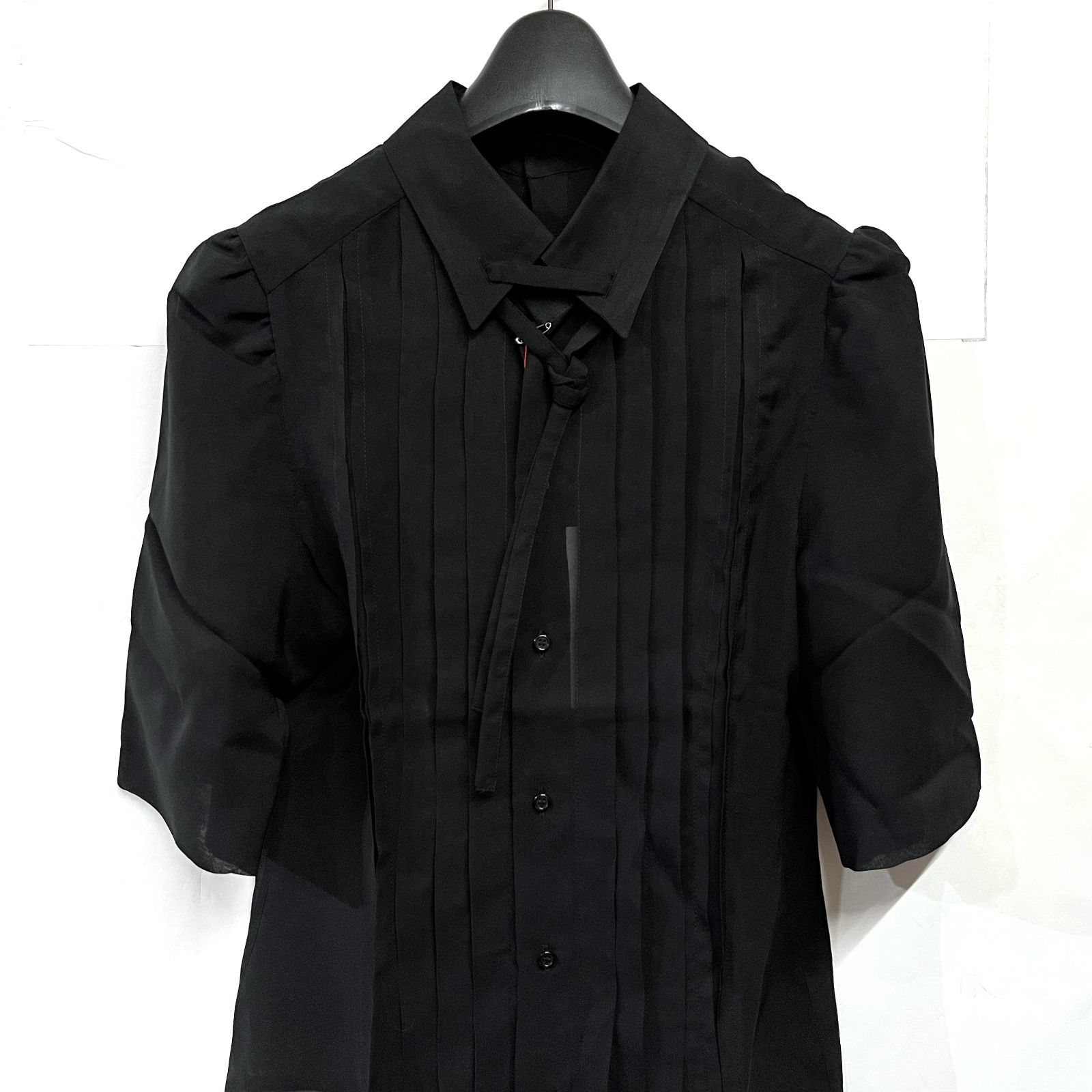 A.F.VANDEVORST｜エーエフヴァンデヴォースト シースルー フリル 半袖ブラウス KWY