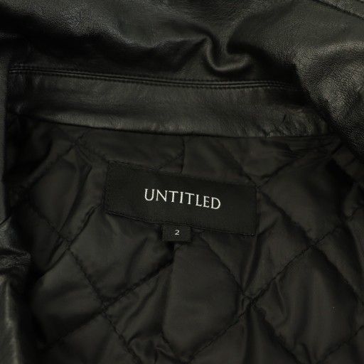 アンタイトル UNTITLED フェイクレザージャケット ジップアップ 2