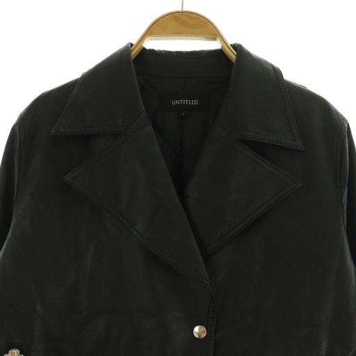 アンタイトル UNTITLED フェイクレザージャケット ジップアップ 2