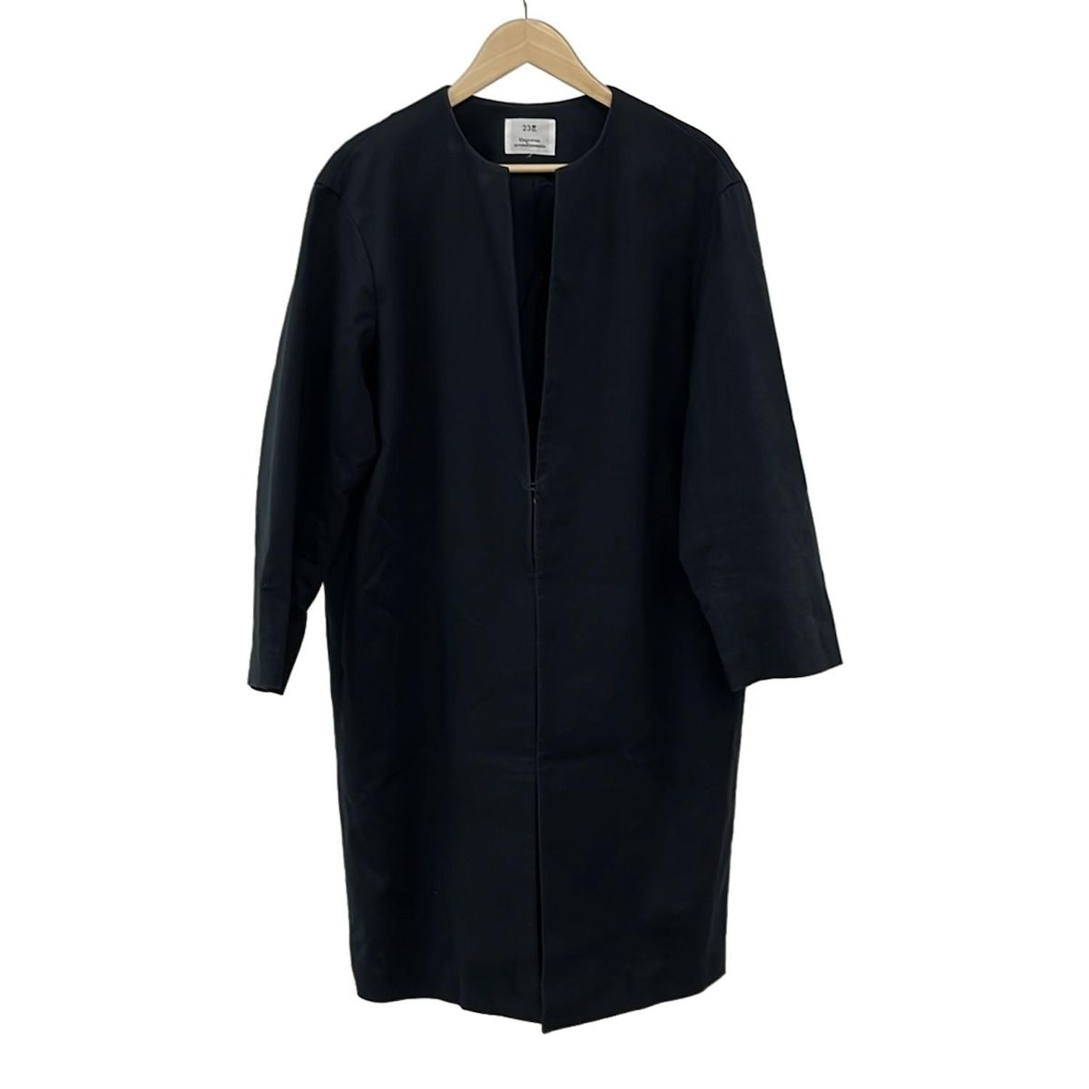 23区(ニジュウサンク) コート サイズ46 XL レディース - 黒 長袖/春/秋