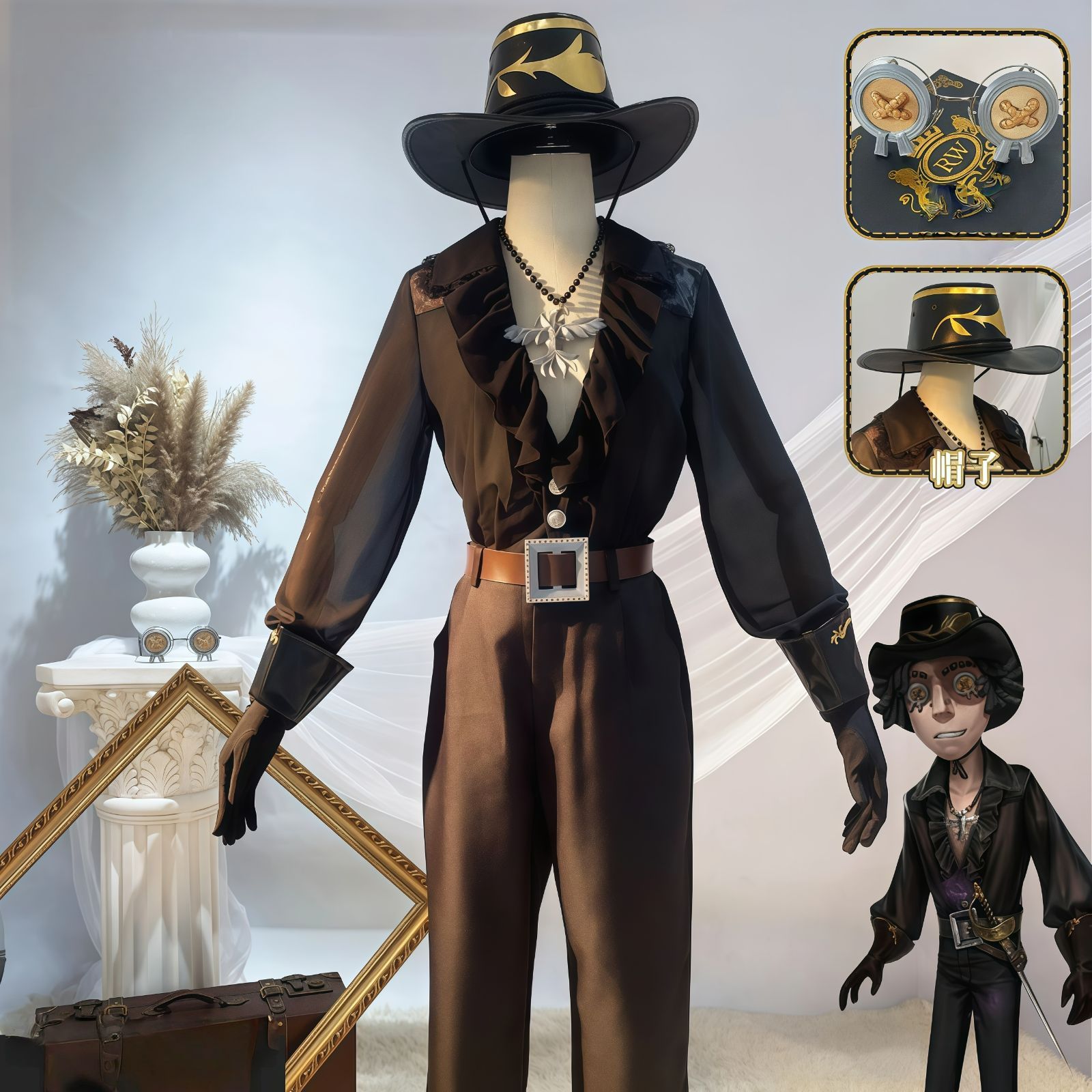 第五人格 コスプレ衣装 勘探員＆調香師 蝕日者 高品質アニメゲームキャラクター衣装 豪華6点フルセット 撮影会 舞台演出衣装 イベント用 仮装 推し活 プレゼントにも最適