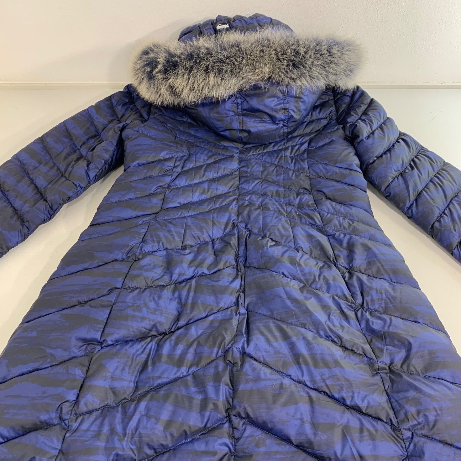 バルマン ダウンコート ブルーフォックス ダウン 裏地総柄 - メルカリ