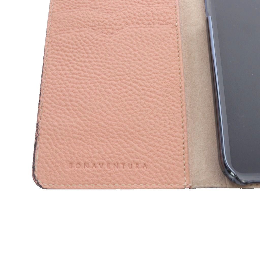 iPhone8⭐︎本体のみ⭐︎傷あり ボナベンチュラ BONAVENTURA iPhone8/7ケース レザー ロゴ 茶色