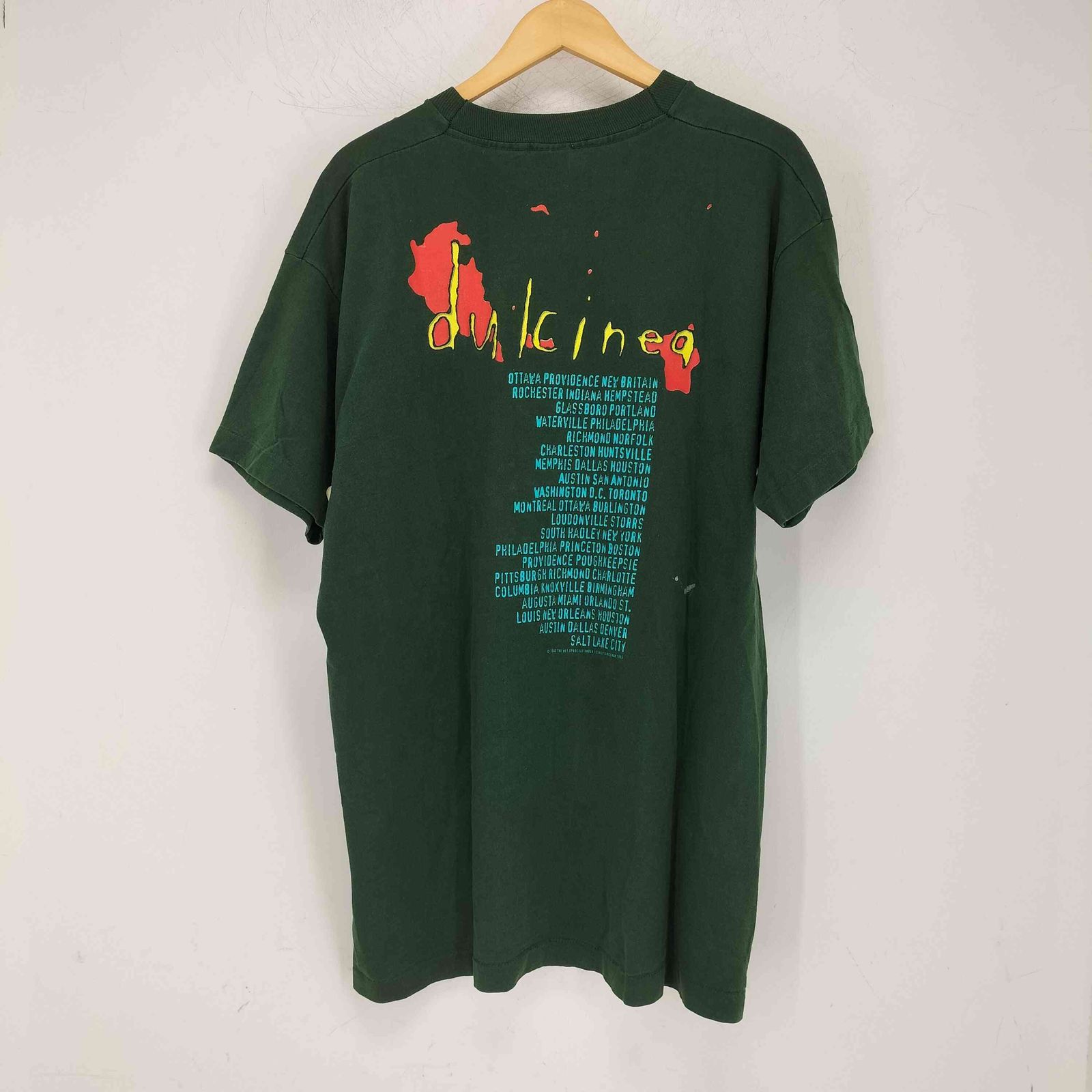 フルーツオブザルーム FRUIT OF THE LOOM 1995コピーライト 両面プリント バンド ツアーTシャツ メンズ import XL