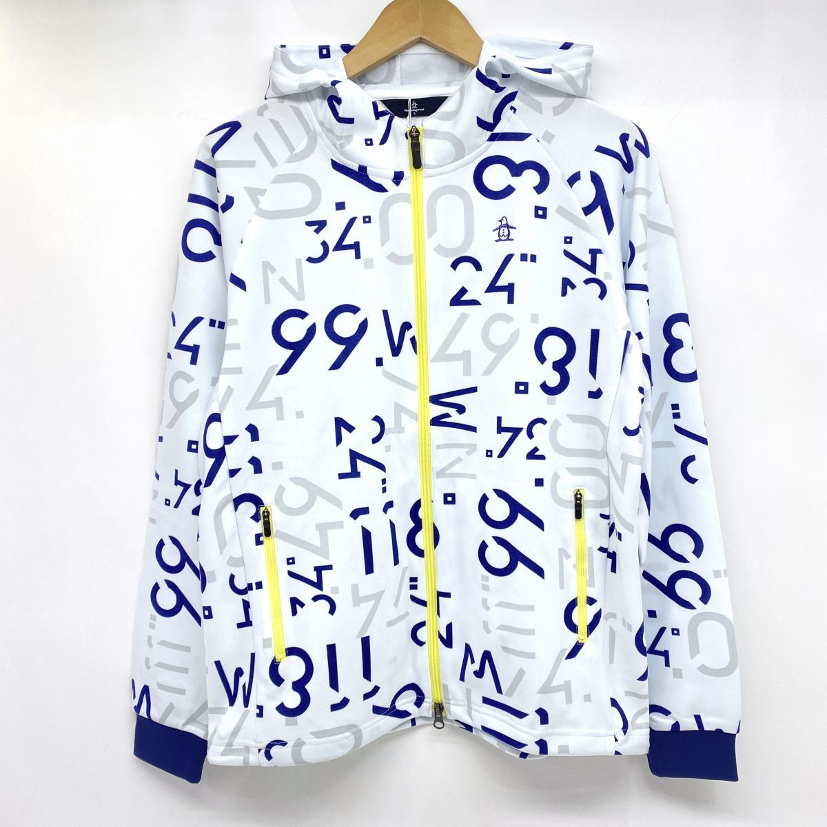 Munsingwear マンシングウェア 総柄 長袖 ゴルフウェア フルジップパーカー XJWMJ552 Lサイズ