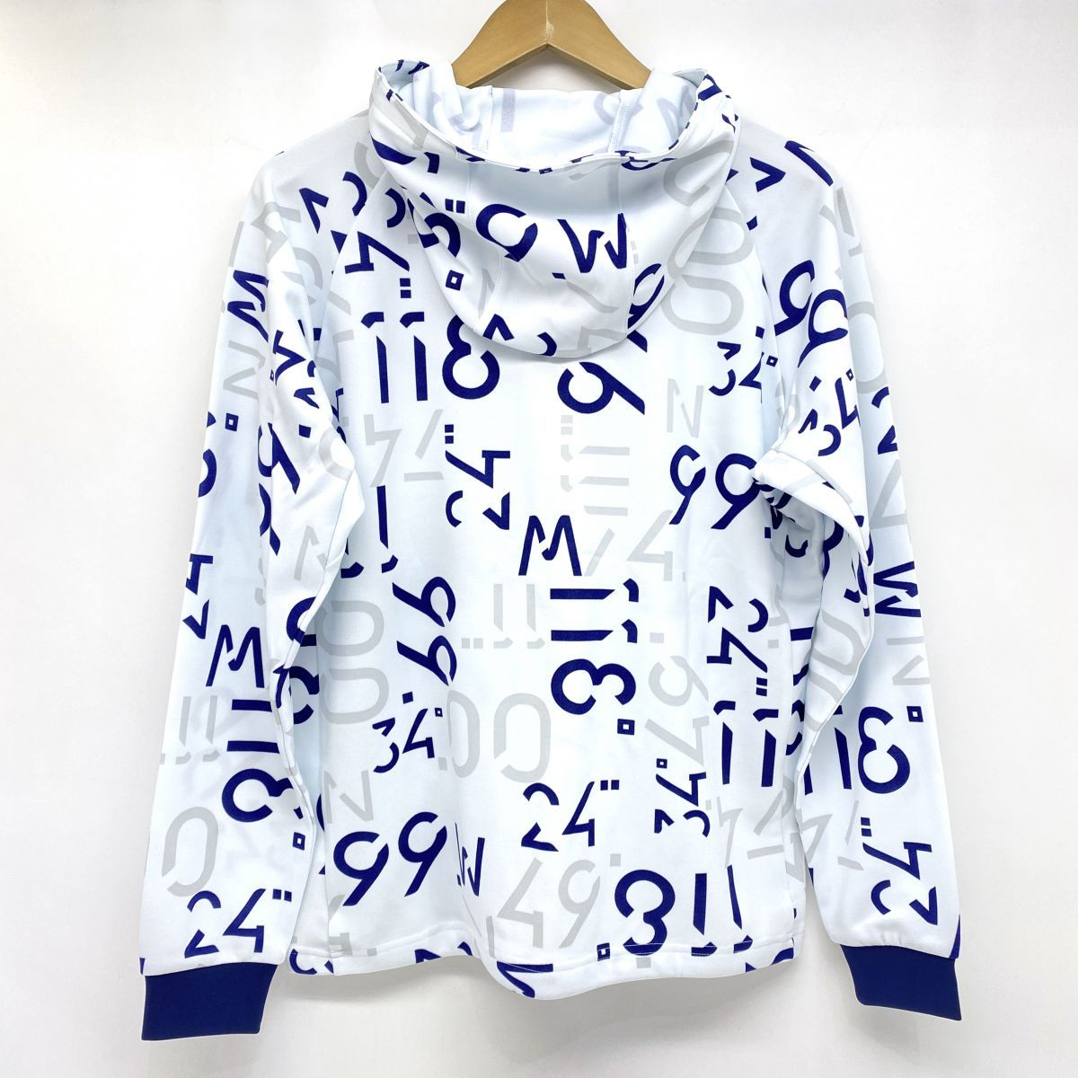 Munsingwear マンシングウェア 総柄 長袖 ゴルフウェア フルジップパーカー Lサイズ