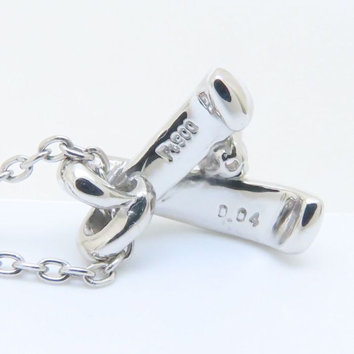 CELINE セリーヌ Cロゴ ダイヤモンドネックレス プラチナ CELINE セリーヌ Cロゴ ダイヤモンドネックレス プラチナ