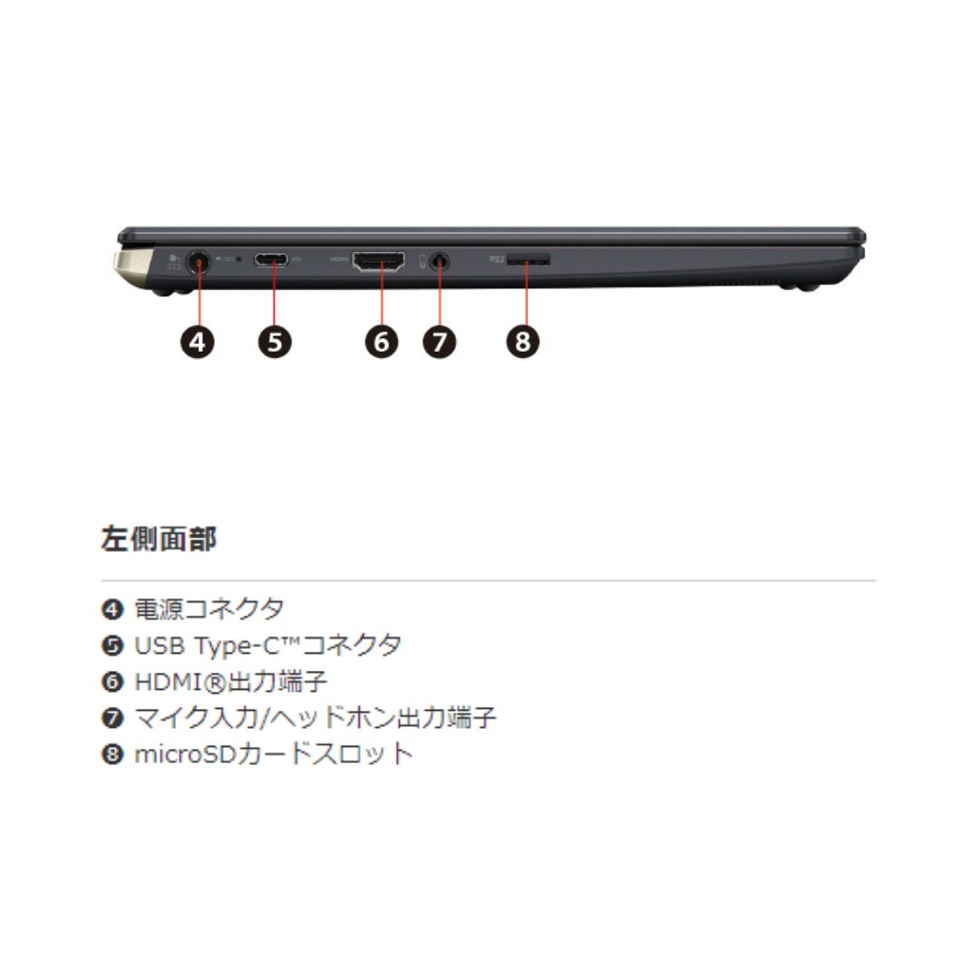 超軽量モバイルPC ノート 東芝 TOSHIBA dynabook G 83 第8世代Core i 5 メモリ16 GB Windows 11 10 Office 2019 WiFi Bluetooth Webカメラ 顔認証