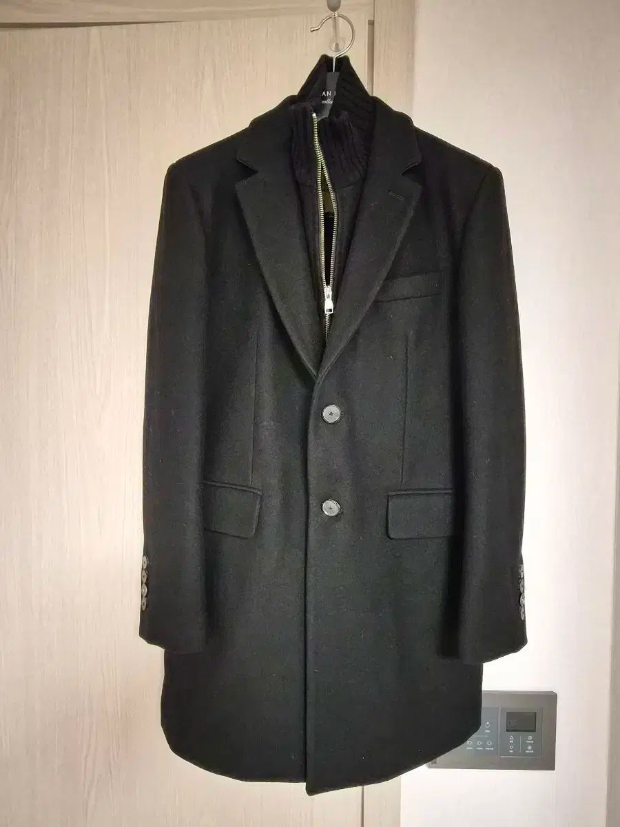 BEAN POLE ビーンポール ブラック ウール コート 105